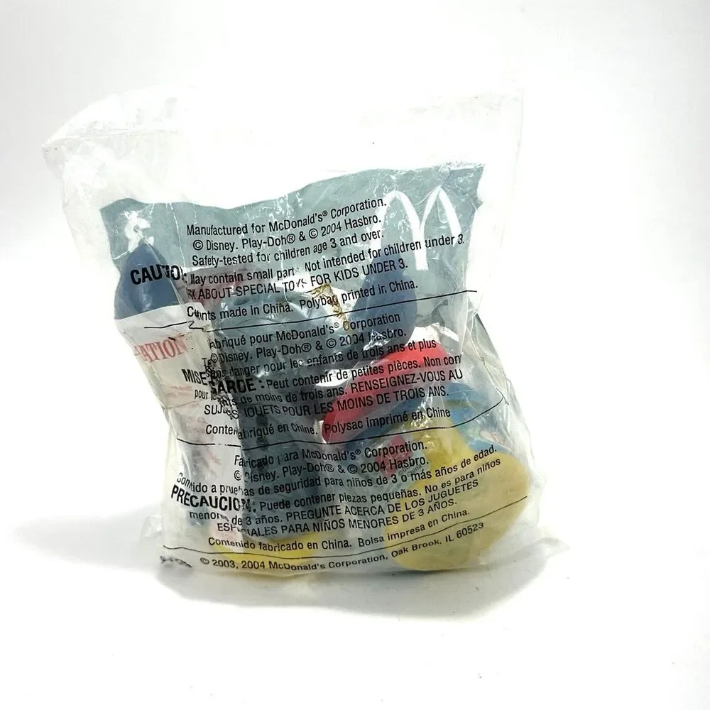 New 2003 Disney Lilo & Stitch Play-Doh # 3 Mcdonalds Happy Meal Toy 2004